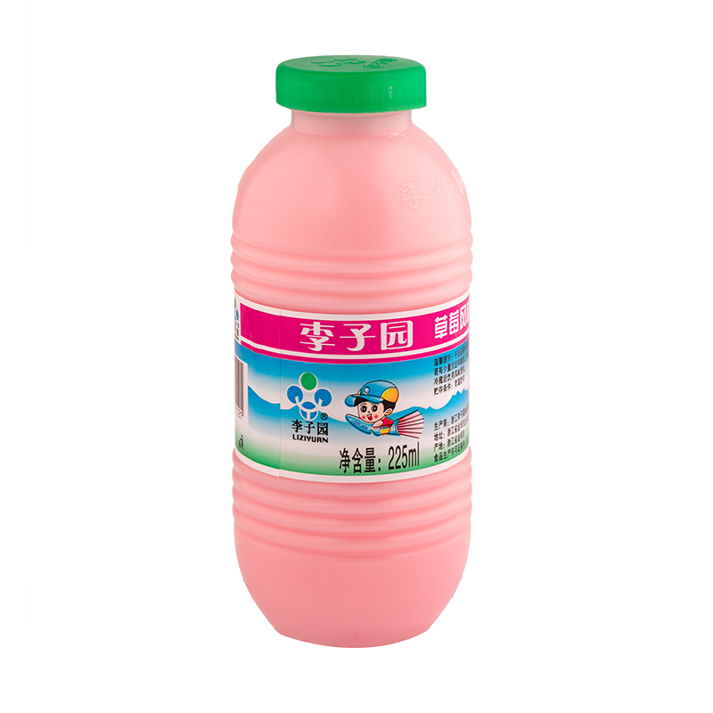 草莓风味乳饮料，单瓶净含量225ml