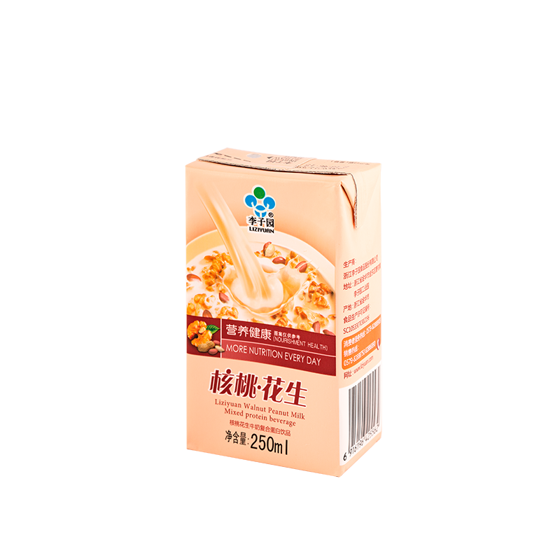 核桃花生牛奶复合蛋白饮品，单瓶净含量250ml